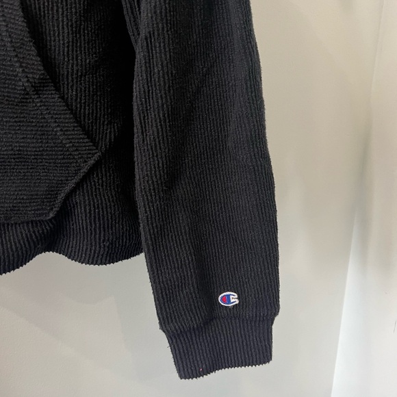 Champion Women's Black Textured Hoodie - Picture 6 of 10